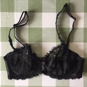 Simone Pérèle Wish Sheer Lace Demi in Black 30D